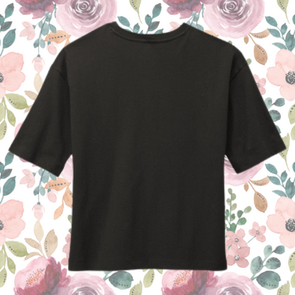 Screen Printed Flower Child Cropped Tee